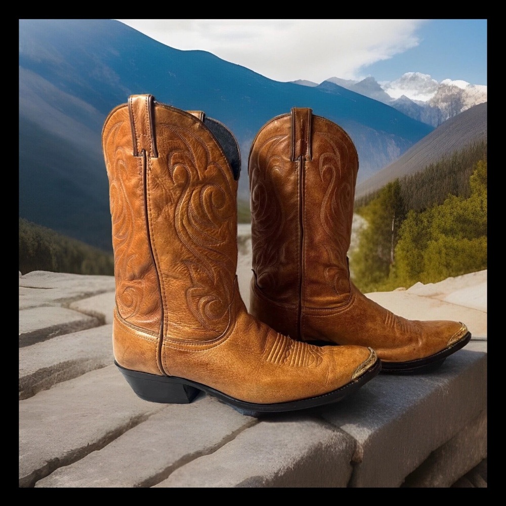 Source Unknown Brown Western Boots - image 2